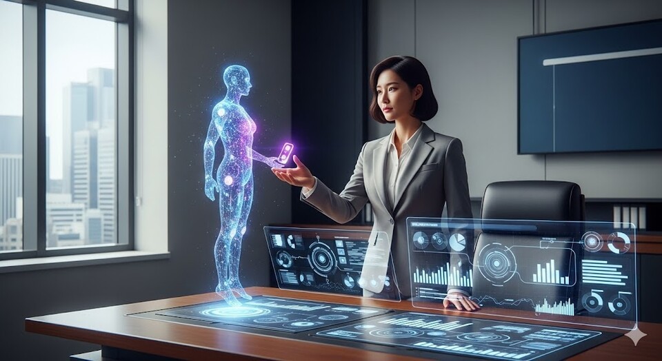 ������&nbsp;AI �ƹ�Ÿ���� `������ ���� Ű`�� �ǳ״� ����� ����, �ܼ��� ������ �Ѿ� ������ ������ ����(Delegation)�ϴ� �̷��� ���� ����� �ð�ȭ�� ���. �ΰ������� ����.