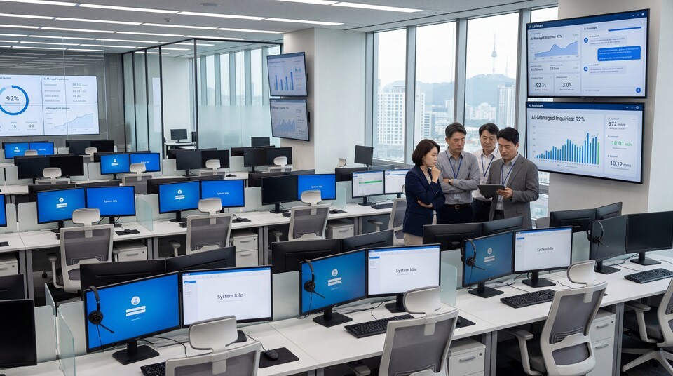 [분석] “상담원 줄였더니 관리자도 사라진다”…AI가 바꾸는 아웃소싱 인력 구조